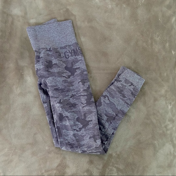 Gymshark Pants - Purple Gymshark Camo Seamless Leggings